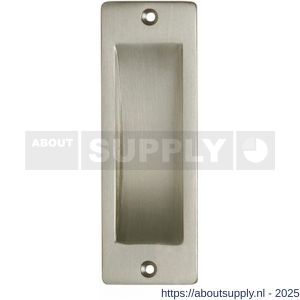 Intersteel Living 4476 schuifdeurkom rechthoekig 120x40 mm opschroevend nikkel mat - S26007652 - afbeelding 1