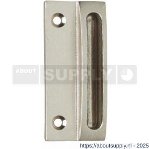 Intersteel Living 5615 sluitplaat met kom 70x30 mm nikkel mat - S26007709 - afbeelding 1