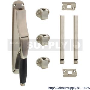 Intersteel Living 5620 set pomp-espagnolet Ton Basic inclusief stangenset 2x 1250 mm nikkel mat-ebbenhout - S26011034 - afbeelding 1