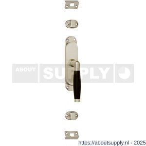 Intersteel 5620 kruk-espagnolet rechts Ton 222 nikkel mat-ebbenhout - S26000073 - afbeelding 1