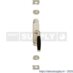 Intersteel 5620 kruk-espagnolet links Ton 222 nikkel mat-ebbenhout - S26000074 - afbeelding 1