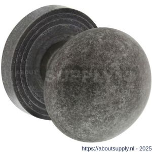 Intersteel Living 2126 knoprozet verdekt met rillen diameter 55x10 mm en nokken oud grijs - S26007008 - afbeelding 1