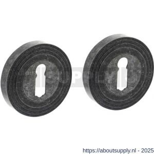 Intersteel Living 3178 sleutelrozetten verdekt met rillen diameter 55x10 mm en nokken oud grijs - S26011017 - afbeelding 1