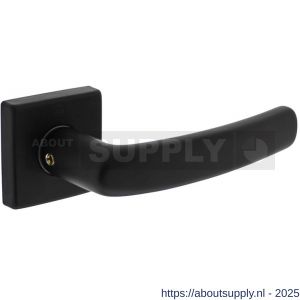 Intersteel 0059 deurkruk gatdeel Denham met rozet verdekt 50x50x10 mm met nokken zwart - S26009132 - afbeelding 1