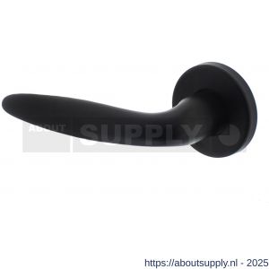 Intersteel 0199 deurkruk gatdeel links Sigaar op rozet verdekt diameter 49x7 mm zwart - S26001258 - afbeelding 1