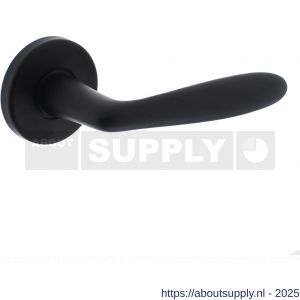 Intersteel Living 0200 deurkruk Phobos op rozet verdekt diameter 49x7 mm zwart - S26007341 - afbeelding 1