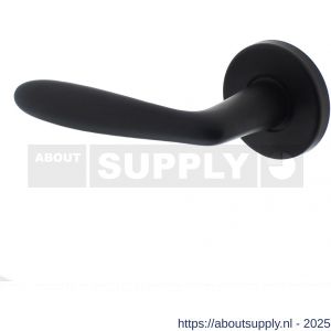 Intersteel 0200 deurkruk gatdeel links Phobos op rozet verdekt diameter 49x7 mm zwart - S26007422 - afbeelding 1