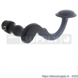 Intersteel 0293 deurkruk Posthoorn zwart - S26001724 - afbeelding 1