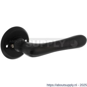 Intersteel 0445 deurkruk gatdeel Trento met rozet diameter 50x5 mm zwart - S26010241 - afbeelding 1