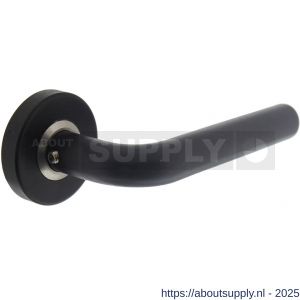 Intersteel Living 0570 deurkruk Luzern op rozet verdekt diameter 53x10 mm structuur zwart - S26008198 - afbeelding 1