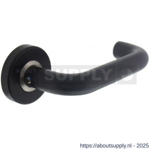 Intersteel 0573 deurkruk gatdeel Bern op rozet verdekt diameter 53x10 mm structuur zwart - S26007014 - afbeelding 1