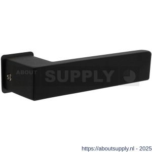Intersteel Living 0922 deurkruk Amsterdam met rozet zelfklevend 30x30x3 mm structuur zwart - S26009409 - afbeelding 1