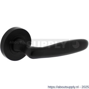 Intersteel Living 1692 deurkruk Bjorn op rozet verdekt diameter 52x10 mm met nokken zwart - S26008230 - afbeelding 1