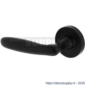 Intersteel 1692 deurkruk gatdeel links Bjorn op rozet verdekt diameter 52x10 mm met nokken zwart - S26008232 - afbeelding 1