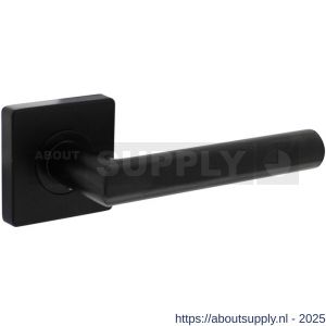 Intersteel Living 1707 deurkruk Bastian op rozet 55x55x10 mm met nokken zwart - S26009156 - afbeelding 1