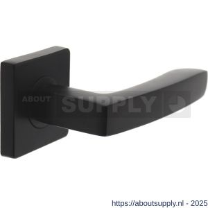 Intersteel 1712 deurkruk gatdeel links Minos op rozet verdekt 55x55x10 mm met nokken zwart - S26007024 - afbeelding 1