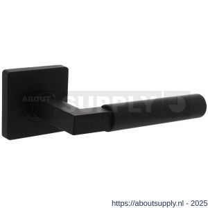 Intersteel Living 1741 deurkruk Baustil op rozet verdekt 55x55x10 mm met nokken zwart - S26010266 - afbeelding 1