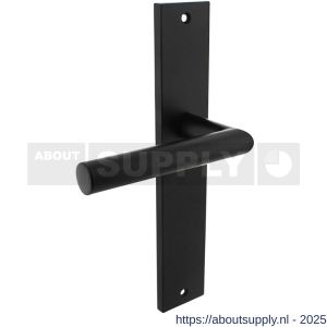 Intersteel 1743 deurkruk gatdeel rechts Bastian op schild rechthoekig 245x45 mm blind zwart - S26010288 - afbeelding 1