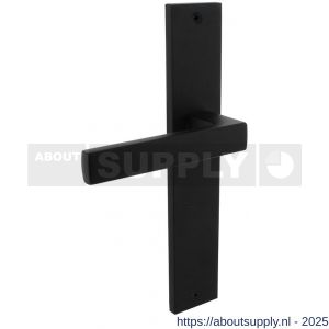 Intersteel 1744 deurkruk gatdeel rechts Hera op schild rechthoekig 245x45 mm blind zwart - S26010301 - afbeelding 1