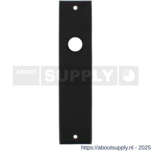 Intersteel 2568 kortschild rechthoekig 181x41x7 mm blind mat zwart - S26006762 - afbeelding 1
