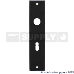 Intersteel 2568 kortschild rechthoekig 181x41x7 mm sleutelgat 56 mm zwart - S26006763 - afbeelding 1