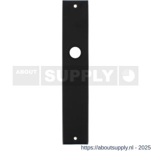 Intersteel 2577 langschild rechthoekig 236x44x6 mm blind mat zwart - S26006771 - afbeelding 1