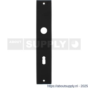Intersteel 2577 langschild rechthoekig 236x44x6 mm sleutelgat 72 mm mat zwart - S26006773 - afbeelding 1