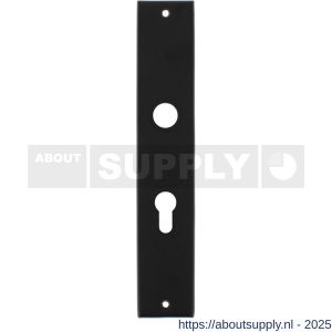 Intersteel 2577 langschild rechthoekig 236x44x6 mm profielcilindergat 55 mm mat zwart - S26006774 - afbeelding 1