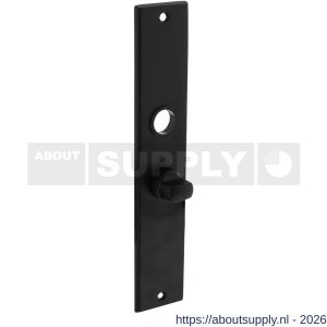Intersteel 2577 langschild rechthoekig 236x44x6 mm WC55/8 mm mat zwart - S26006777 - afbeelding 1