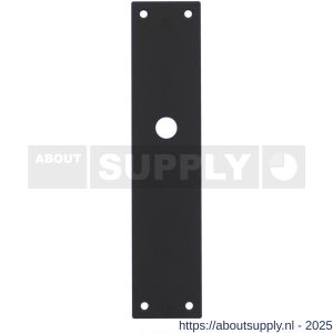 Intersteel 2688 schild renovatie rechthoekig 250x55x2 mm blind RVS mat zwart - S26008261 - afbeelding 1