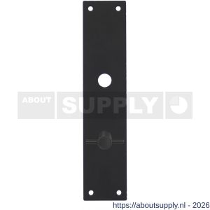 Intersteel 2688 schild renovatie rechthoekig 250x55x2 mm WC 63/8 mm RVS-mat zwart - S26008263 - afbeelding 1