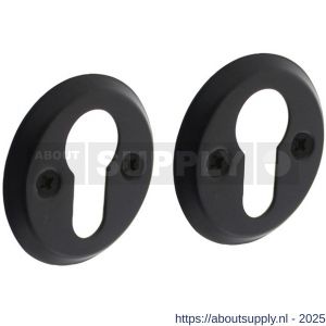 Intersteel Living 3173 cilinderrozetten diameter 50x5 mm zwart - S26011134 - afbeelding 1