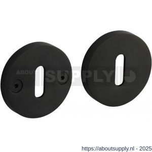 Intersteel 3175 sleutelrozetten éénzijdig verdekt diameter 55x8 mm met nokken diameter 8 mm PVD zwart - S26011377 - afbeelding 1
