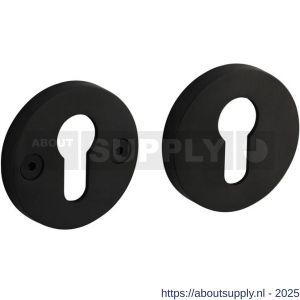 Intersteel 3175 cilinderrozetten éénzijdig verdekt diameter 55x8 mm met nokken diameter 8 mm PVD zwart - S26011352 - afbeelding 1