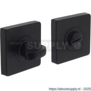 Intersteel Living 3185 WC-sluiting verdekt 55x55x10 mm met nokken en stift 8x8 mm zwart - S26008265 - afbeelding 1