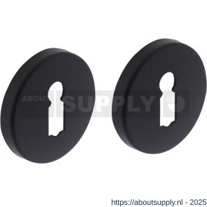 Intersteel Living 3186 sleutelrozetten verdekt diameter 49x7 mm zwart - S26011135 - afbeelding 1