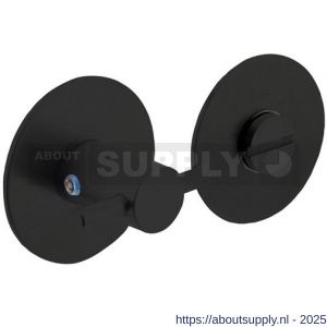 Intersteel Living 3403 WC-sluiting zelfklevend diameter 55x2 mm met stift 8x8 mm structuur zwart - S26006793 - afbeelding 1