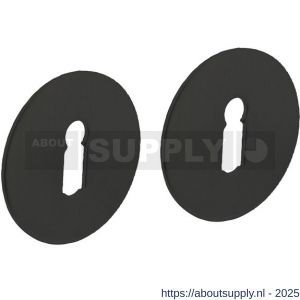 Intersteel Living 3403 sleutelrozetten zelfklevend diameter 55x2 mm structuur zwart - S26011071 - afbeelding 1