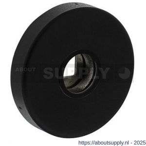 Intersteel 3405 rozetten massief verdekt diameter 53x10 mm met nokken en 2-weg veerconstructie structuur zwart - S26008269 - afbeelding 1