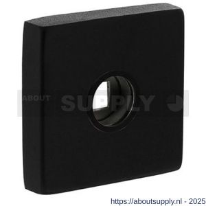 Intersteel 3406 rozetten massief verdekt 53x53x10 mm met nokken en 2-weg veerconstructie structuur zwart - S26008270 - afbeelding 1