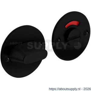 Intersteel Living 3409 WC-sluiting diameter 50x2 mm met stift 8x8 mm structuur zwart - S26008273 - afbeelding 1