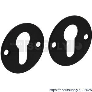 Intersteel Living 3409 cilinderrozetten diameter 51x2 mm structuur zwart - S26011074 - afbeelding 1