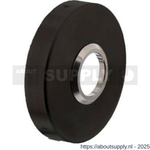 Intersteel 3410 rozetten verdekt diameter 53x10 mm structuur zwart - S26008274 - afbeelding 1