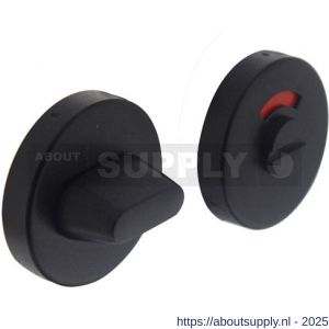 Intersteel Living 3410 WC-sluiting verdekt diameter 53x10 mm met stift 8x8 mm structuur zwart - S26008278 - afbeelding 1