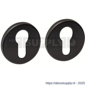 Intersteel Living 3410 cilinderrozetten verdekt diameter 53x9 mm structuur zwart - S26011076 - afbeelding 1