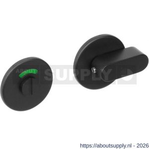 Intersteel 3431 WC-sluiting verdekt diameter 53x5 mm met comfortknop en stift 8x8 mm structuur zwart - S26011095 - afbeelding 1