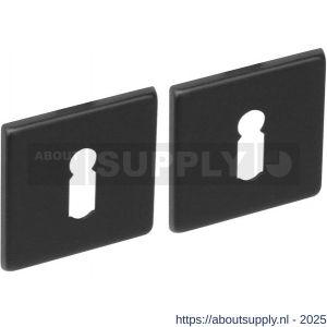 Intersteel Living 3433 sleutelrozetten verdekt 50x50x5 mm structuur zwart - S26011098 - afbeelding 1