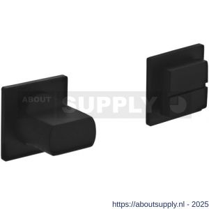 Intersteel Living 3439 WC-sluiting zelfklevend 30x30x3 mm met stift 8x8 mm structuur zwart - S26009576 - afbeelding 1