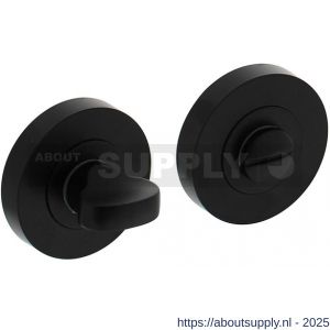 Intersteel Living 3476 WC-sluiting verdekt diameter 52x10 mm met nokken en stift 8x8 mm zwart - S26008281 - afbeelding 1
