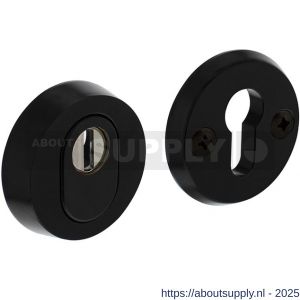 Intersteel Living 3750 SKG3 veiligheidsrozetten rond diameter 60x15 mm profielcilindergat met kerntrekbeveiliging zwart - S26008286 - afbeelding 1